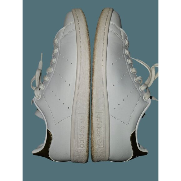 Adidas Stan Smith Primegreen White/Gold Tennis Sneakers Women Size 8.5 - Picture 3 of 11